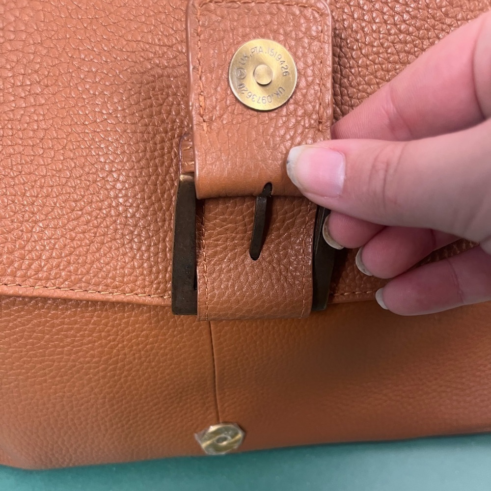 LENE Large Brown Leather and suede Hobo Bag/Shoulder Bag - Picture 9 of 15
